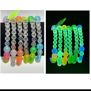 NKOTb Magic summer tour GLOW in the dark bracelet set